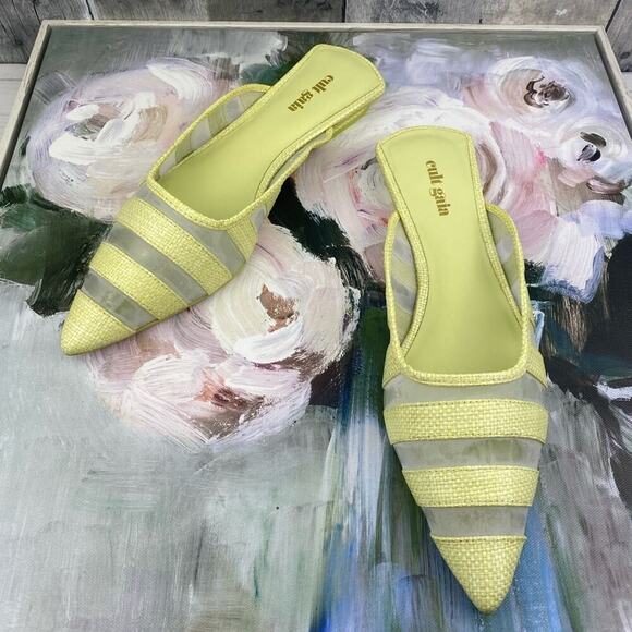 Cult Gaia Femi Mule in Green Size 7/37 New! - Picture 2 of 14